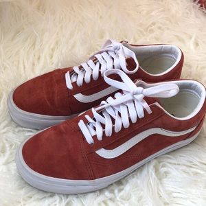 Rust suede vans